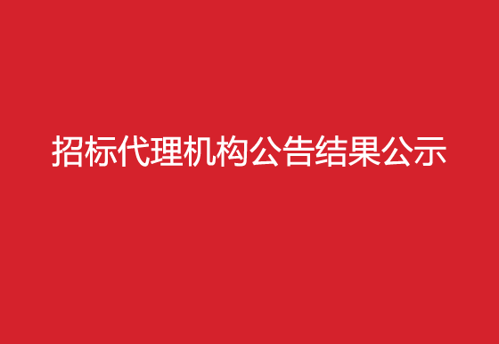 华亿买球关于招标代理机构公告结果公示