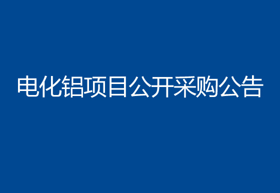华亿买球电化铝项目公开采购公告
